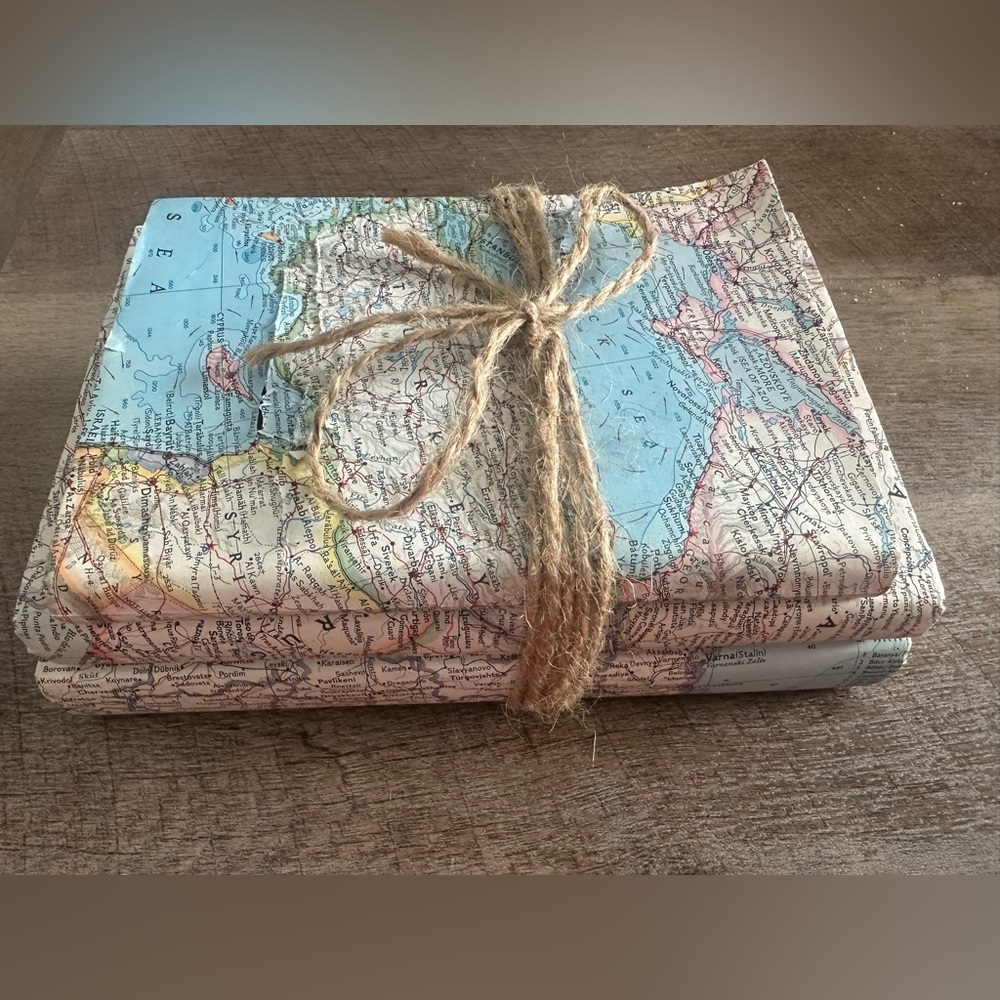 World map books decor travel bedroom living room accent piece bookend Nordstroms